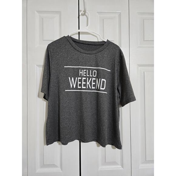 Unknown Tops - Unknown brand xxl women's gray graphic tee